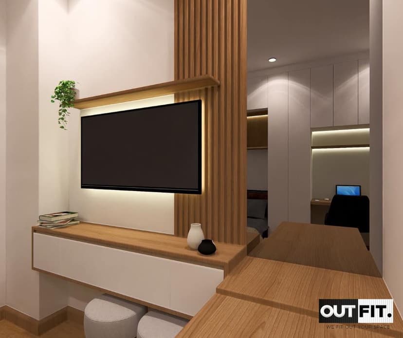 A Studio Unit Fit-out Design at Symfoni Residences Tower 2