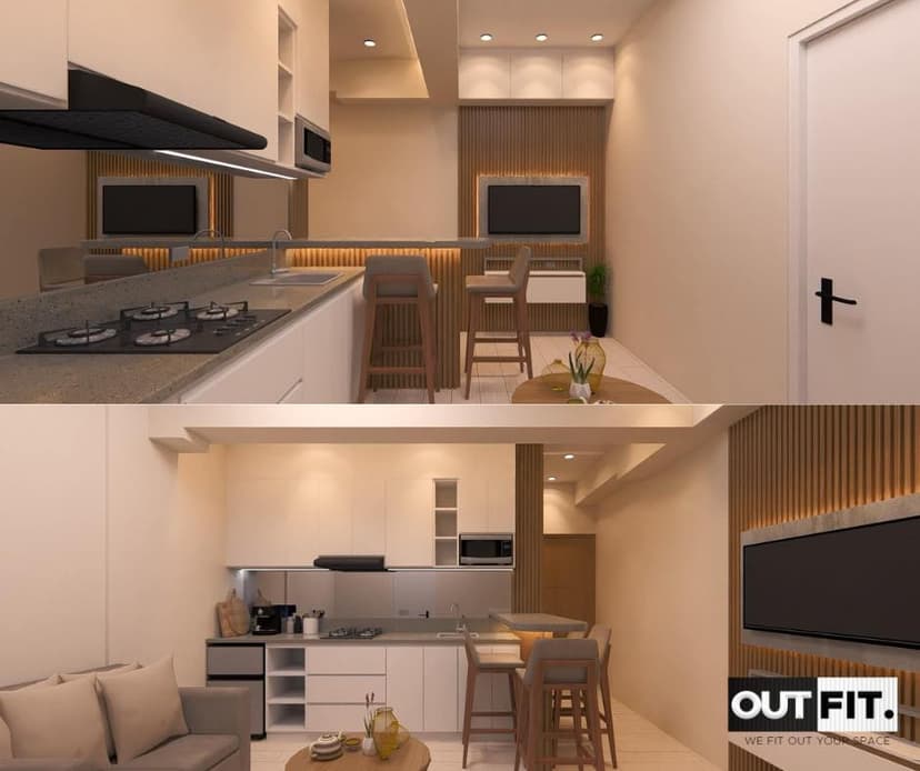 A Studio Unit Fit-out Design at Royal Oceancrest Mactan Tower B