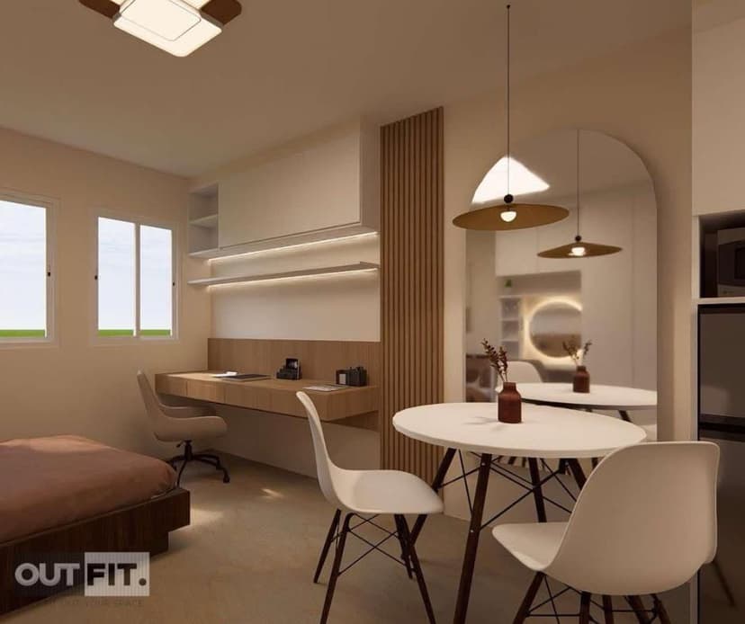 A Studio Unit Fit-out Design at J Tower Residences, Mandaue City