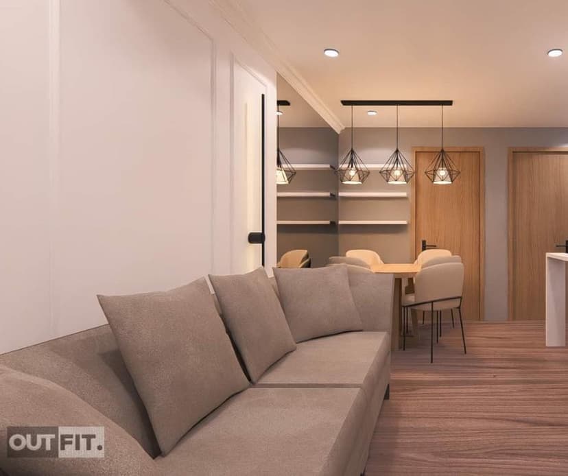 A 2 Bedroom Unit Fit-out Design at Urban Deca Homes Banilad Tower 1