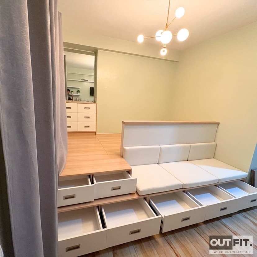 Custom Platform Bed for Studio Unit at Mivesa Residences